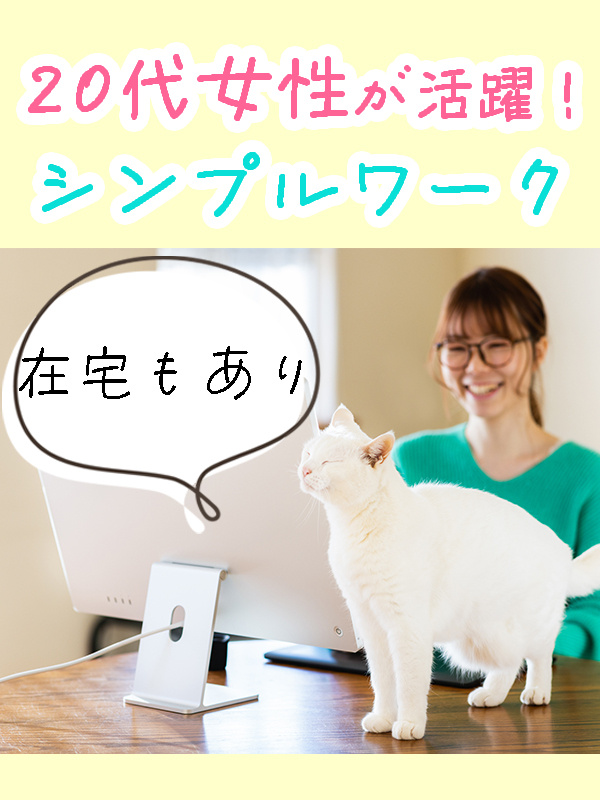 データ入力事務（初心者にやさしいシンプル業務）◆残業ほぼなし／土日祝休み／在宅ワークもありイメージ1