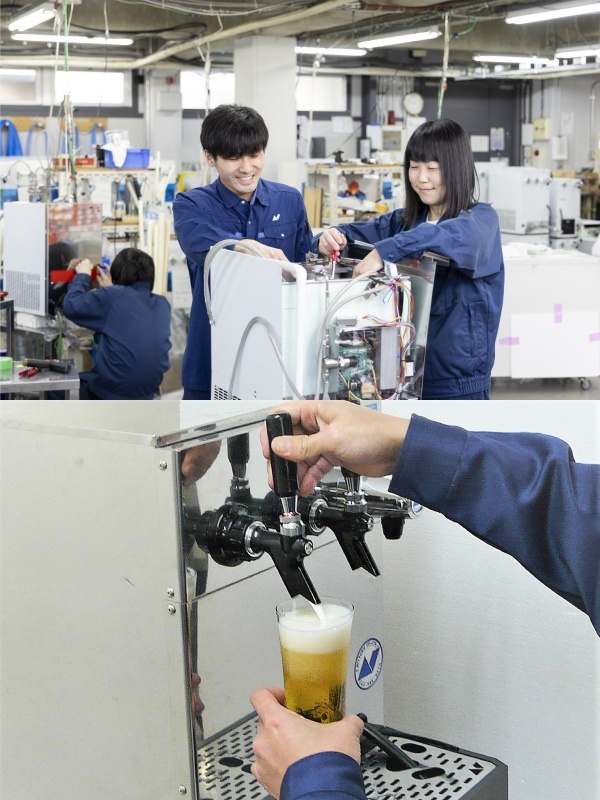 ビールサーバーの製造スタッフ（未経験歓迎）◆完全週休2日／残業少なめ／賞与昨年度3～4ヶ月分イメージ1