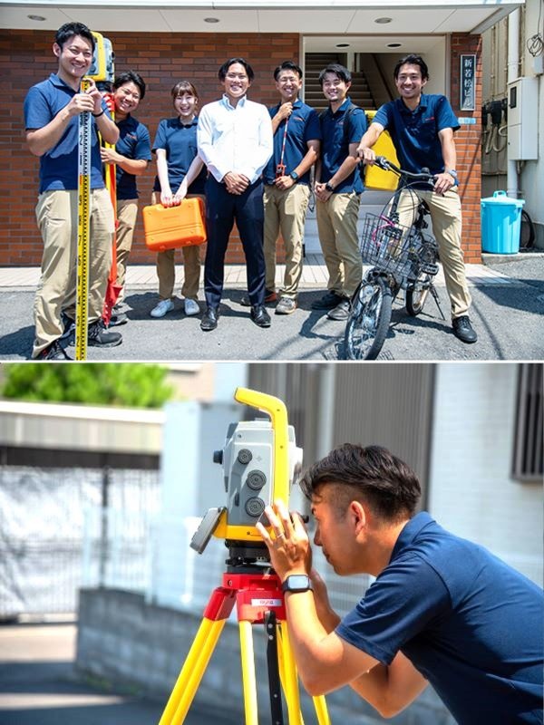 測量スタッフ（未経験歓迎）◆インセンティブ毎月あり／1日500円のランチ手当あり／土日祝休みイメージ1