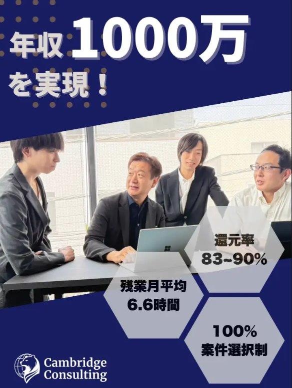 ITエンジニア◆コンサル／年収1000万以上実現／還元率83％～／案件選択制／上流工程へ／フルリモ可イメージ1