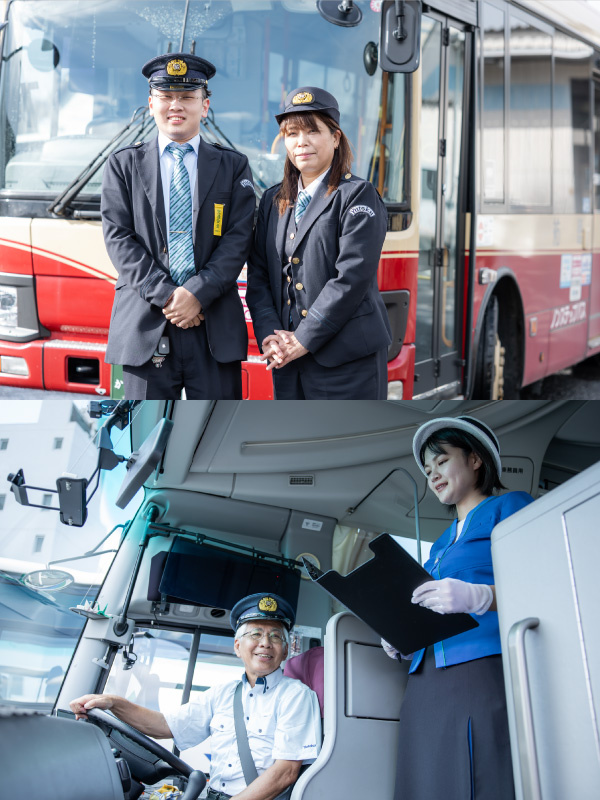 バスドライバー（未経験歓迎）◆日給月給25万円～／大型二種免許取得支援・祝い金あり／中途入社97%イメージ1