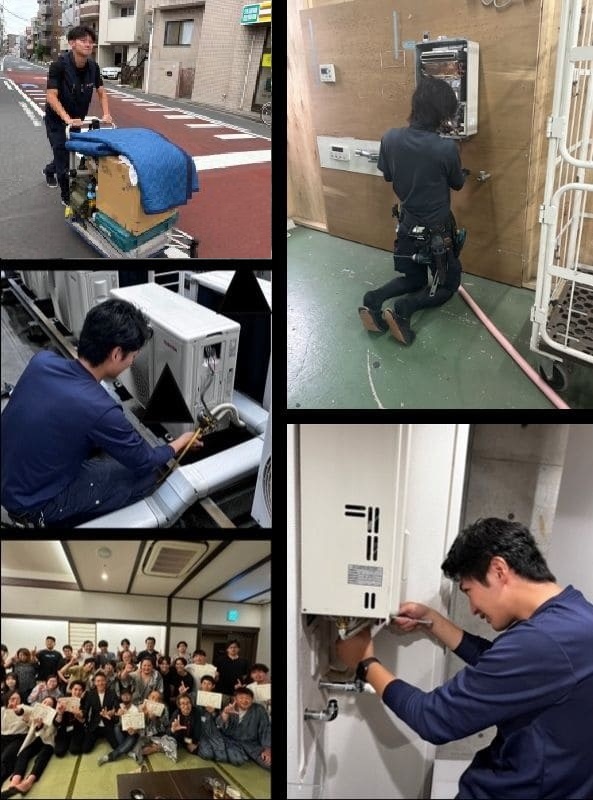 給湯器・エアコンの取付スタッフ(未経験歓迎)◆1年目で年収500万円/数年で年収1000万円も可能!イメージ1