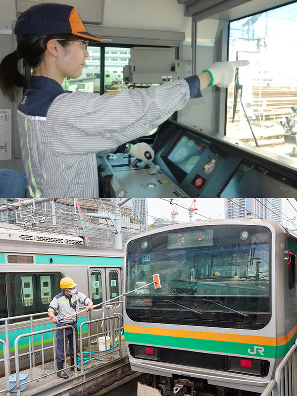 構内運転士（未経験歓迎）◆電車の清掃・点検・移動／残業月0～3h／正社員登用前提／有休取得率8～9割イメージ1