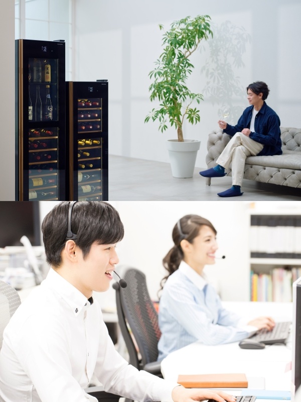 カスタマーサポート◆シェアNo.1のワインセラーメーカー/年休127日/土日祝休み/副業可/服装自由イメージ1