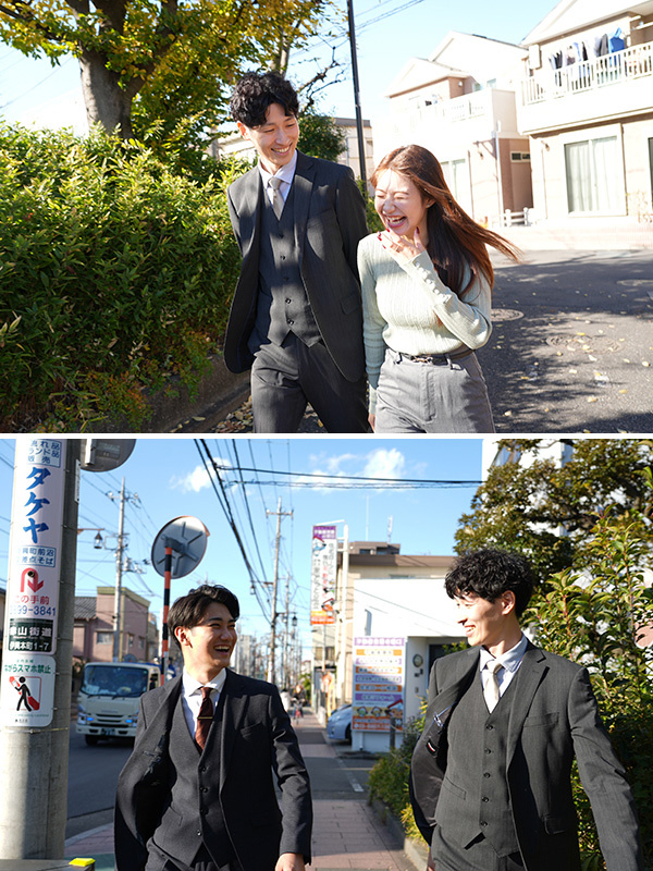 完全反響型の不動産営業◆年休120日以上/1年目で年収1000万円超の実績あり/直近の離職者ゼロ!イメージ1