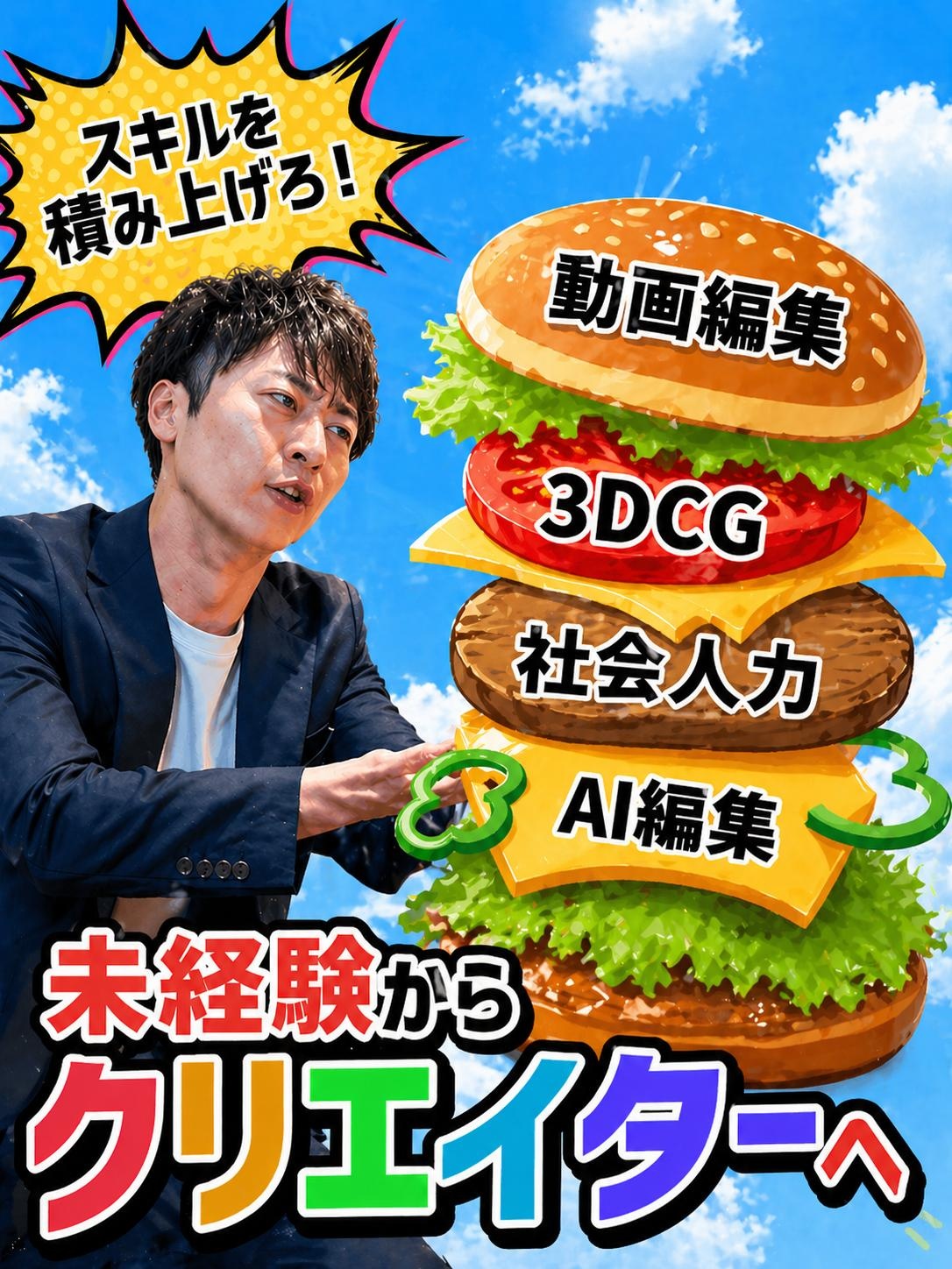 総合職(動画編集・3DCGクリエイター等)◆未経験歓迎/好きからスキルに/育成前提のフルリモ研修ありイメージ1
