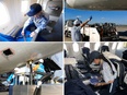 グランドハンドリング（羽田空港での機内清掃）◆全てのANA便を担当／一般では入れない機内での仕事2